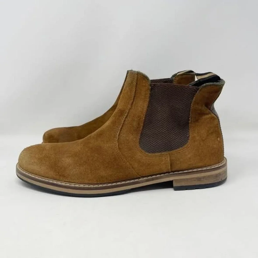 Crevo Reggie Boot‎ Mens 9 Chestnut Brown Suede Casual Slip On Chelsea Gorpcore
